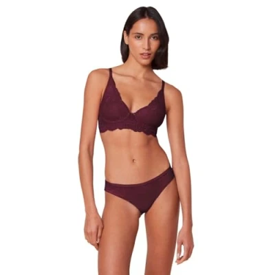 Image of Triumph Women&#039;s Amourette Charm T N03 Bra, Deep Burgundy, 32C