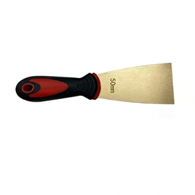 Image of Wall Scraper Putty Knife Copper Knife, Flexible Blade for Drywall, Putty, Decals, Wallpaper, Baking, Spackling, Patching and Painting,100mm (Size : 50mm)