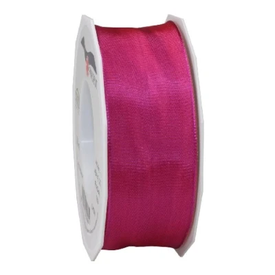 Image of C.E. Pattberg Präsent Lyon Wired Taffeta Ribbon Magenta 40 mm width, 25 m length