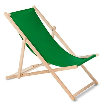 Image of Sunbed Classic Beech Multicolor Perfect For Summer (Green)