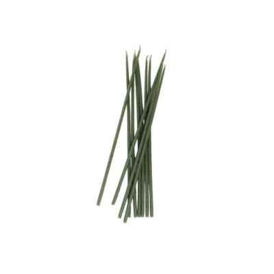 Image of Glowing Bee Handmade Natural Pure Beeswax Thin Taper Candles 30cm (Pack of 10) (Green)