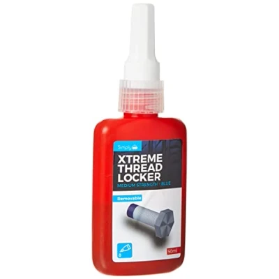 Image of Simply XRTL1 Xtreme Blue Removable Thread Locker 50ml Medium Strength Shock &amp; Vibration Resistant