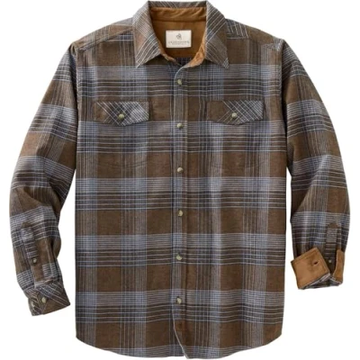 Image of Legendary Whitetails Men&#039;s Flannel Shirt, Real Chocolate Melange, Medium, Medium