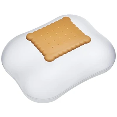 Image of Alessi Mary Biscuit ASG07 I Design Box with Lid Thermoplastic Resin, Ice , White