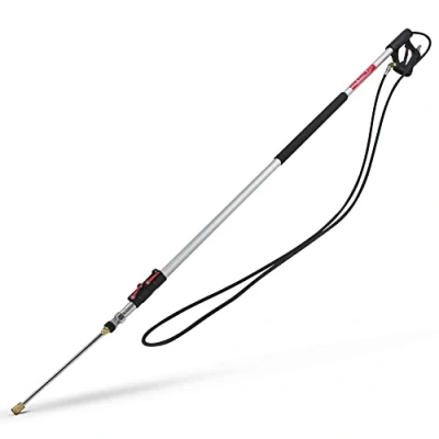 Image of Wetjet 18 Foot, 5.5m Telescopic Pressure Washer Lance, 4000 Max Pressure, Power Aluminium, Lightweight and Durable with 1 Year Warranty