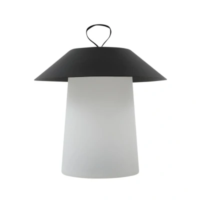 Image of Lindby LED rechargeable table lamp Kalina, black/white, IP44