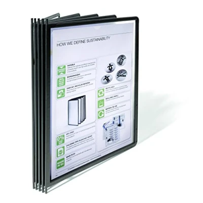 Image of Durable Sherpa 558201 Display Panel Pin for A4 Paper Black (Pack of 5)