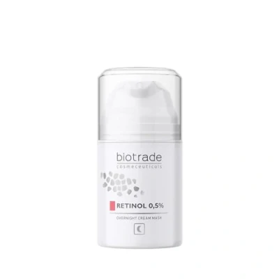 Image of Biotrade Night Cream Face Mask with Retinol 0.5% Intensive Moisture and Anti Ageing Effect for Radiant Skin