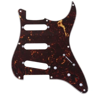 Image of Musiclily Pro 8 Hole Guitar Strat Pickguard for JPN Fender Japan 57 Vintage Style Stratocaster, 4Ply Tortoise Shell