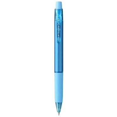 Image of uni ball URN 181 07 Erasable Rollerball Gel Pens. Premium 0.7mm Ballpoint Tip for Super Smooth Writing, Drawing &amp; Colouring. Easy Retract Eraser Secure and Stable Rubbing Out. Pack of 12 Sky Blue