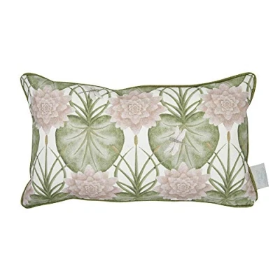 Image of The Chateau by Angel Strawbridge LILY GARDEN Cushion 30 x 50cm CREAM FEATHER FILLED