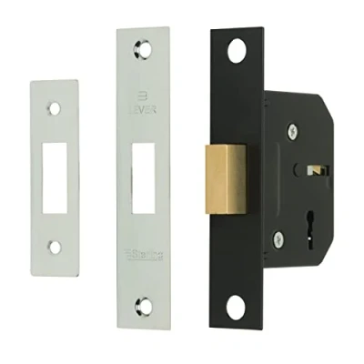 Image of Sterling MLD325N 2.5 inch/65mm 3 Lever Deadlock Nickel