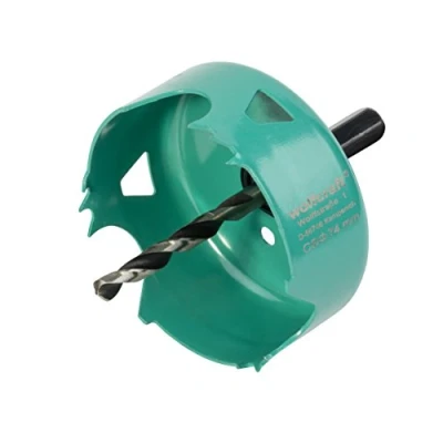 Image of wolfcraft Carbon Steel Hole Saw, Ø 74 mm I 5969000 for Electrical and Plumbing installations in Wood Drywall Materials