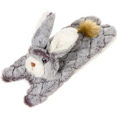 Image of House of Paws Stuffing Free Rabbit Dog Toy Durable Plush and Crinkle Material