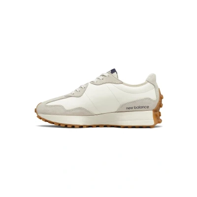 Image of New Balance 327 Unisex Trainers moonbeam, Women&#039;s, Size: 3, Moonbeam Leather and textile