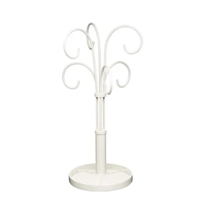 Image of KitchenCraft Classic Collection Wrought Iron Mug Tree Stand, 37 cm (14.5)