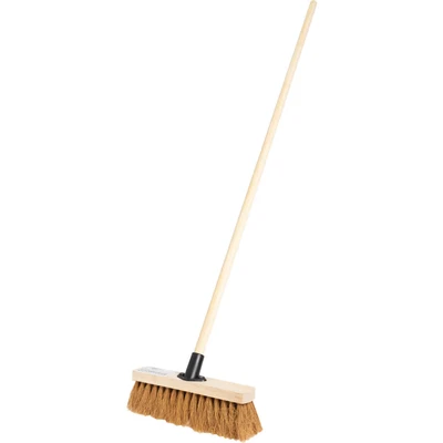 Image of Cotswold 12&quot; Soft Coco Broom with 48&quot; Wooden Handle