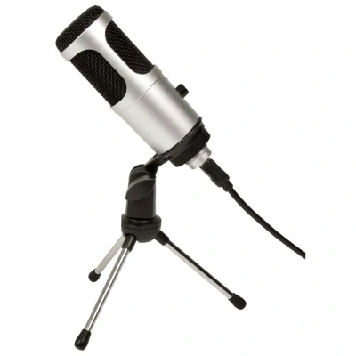 Image of Citronic USB Podcasting Microphone with Volume Control Supplied Stand Perfect for Podcast, Streamers &amp; Recording
