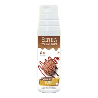 Image of Sephra Chocolate Fudge Sauce 1kg Dessert Topping Convenient Squeezy Bottle Halal, Vegan for Ice Cream, Coffee, Waffles, Pancakes, Milkshakes, Cakes, Dipping &amp; More