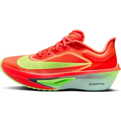 Image of Nike Performance ZOOM FLY 6 Road running shoes, Women&#039;s, Size: 5, Bright crimson/cave purple/lime blast/mint foam/hyper orange Textile/synthetics