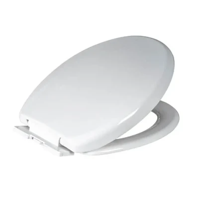 Image of Showerdrape Seville White Wrap Over Plastic Soft Close Toilet Seat