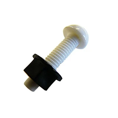Image of 12x TECNIKS Pack of 100 White No Plate Bolts and Nuts NP01