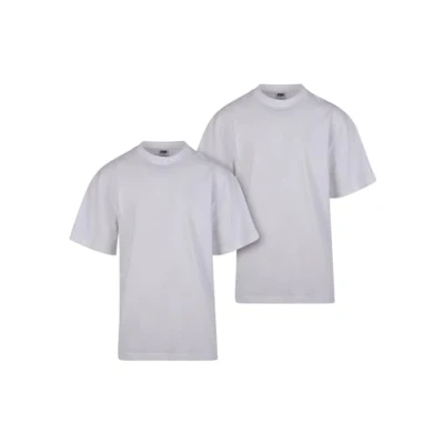 Image of Urban Classics TEE 2PACK Basic Tshirt, Men&#039;s, Size: 3XL, White+white