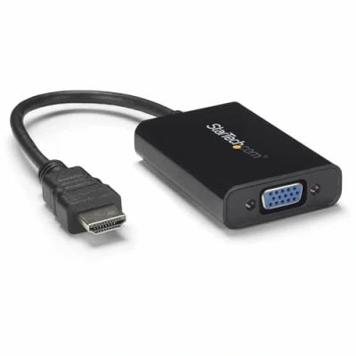 Image of StarTech.com HDMI to VGA Adapter 1920x1080 Converter with Audio Output Monitor (HD2VGAA2), Black