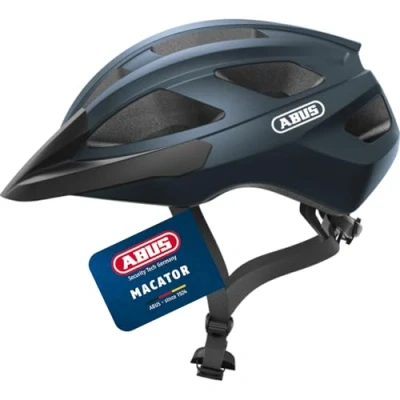Image of ABUS Macator road bike helmet sporty for beginners also pigtail wearers men and women