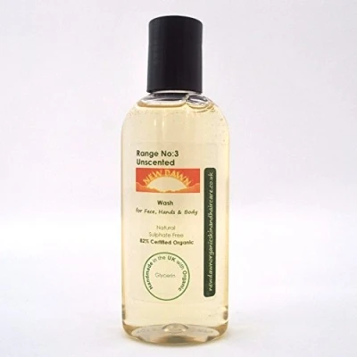Image of Unscented Wash Hand &amp; Body Wash, Shower Gel, Liquid Soap, Handmade. Vegan. Natural Skin Care (Unscented 100 ml)
