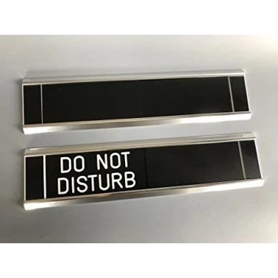 Image of Sliding Signs Entry Control Do Not Disturb (Or Your Wording)