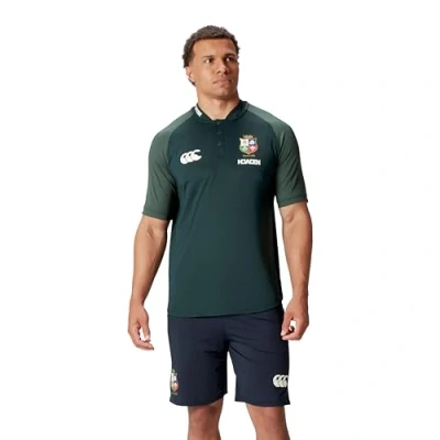 Image of Canterbury Mens British and Irish Lions Polo Shirt 2024 Scarab 3XL