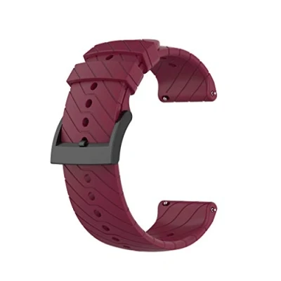 Image of Muovrto 24mm Strap for Suunto 7/Suunto 9/9 baro, Replacement Band Watch D5/Suunto Spartan Sport Wrist HR（Wine Red）