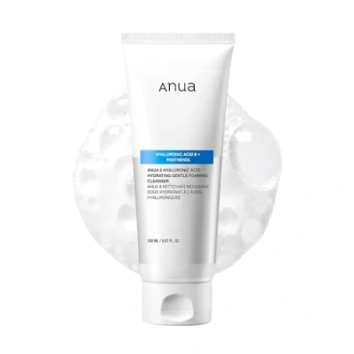 Image of ANUA Hydrating Gentle Foaming Cleanser, Hyaluronic Acid, Glycerin, Zinc PCA, Panthenol, Korean Face Wash for Dry Skin, Double Cleansing, Skincare (150ml/5.07fl oz.)