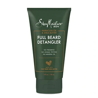 Image of Maracuja Oil and SHEA MOISTURE Butter Beard Detangler Soften Hair Ease Out Knots for Men 4 oz