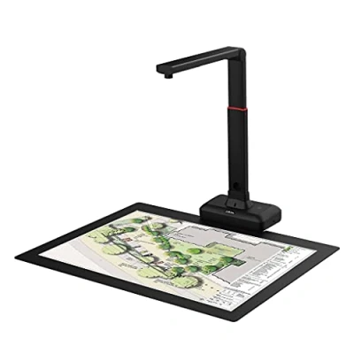 Image of Viisan S21 A2 Overhead Scanner for Large Format Documents &amp; Books up to DIN A2. Resolution 23MP. Book Double Pages Smoothing Split Auto Scanning. OCR Text Recognition. Twain. Windows Mac