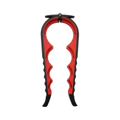 Image of Adems Jar Opener Bottle and Ring Pull Can for Weak Hands, Arthritis Elderly Children, Red