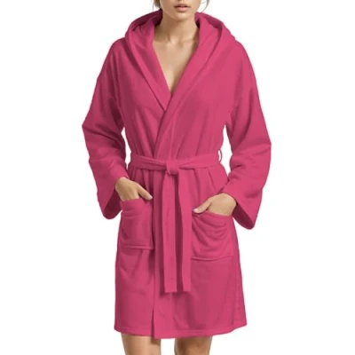 Image of PETTI Artigiani Italiani Microfibre Bathrobe, Grey, 3XL (Plus)