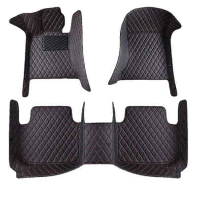 Image of WEQTYSAB All Inclusive Car Floor Mats, for Benz GLB (7 seater) 2020 2024 RHD Waterproof Non Slip Antifouling Front Rear Foot Pads Mats,A