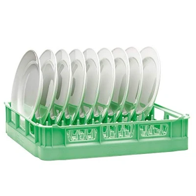 Image of Caterbox Dishwasher Basket for Plates Plate Peg Rack 500x500mm 18 Flat or 12 Deep
