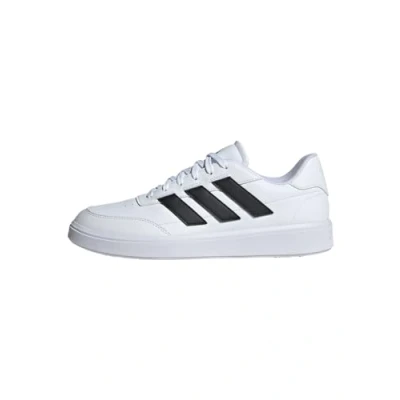 Image of adidas Men&#039;s Courtblock Shoes, Cloud White/Core Black/Cloud White, 6.5 UK