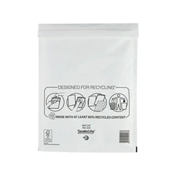 Image of Mail Lite Bubble Postal Bag White G4 240x330 Pack of 50 101098085