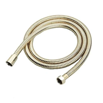 Image of Weirun Stainless Steel 59 Inch Shower Head Hose Bathroom Toilet Handheld Showerhead Sprayer Replacement Part with Brass Coupler, Gold