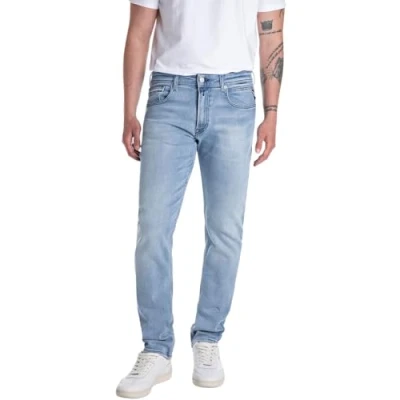 Image of Replay Straight leg jeans, Men&#039;s, Size: 28x30, Hellblau