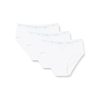 Image of Sloggi Women&#039;s 24/7 100 H Midi 3P Briefs, WHITE, 46