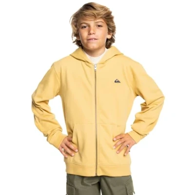 Image of Quiksilver Fleece sweater BASIC HOOD ZIP Youth Yellow 12