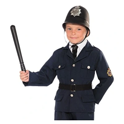 Image of Lizzy® Kids Policeman Plastic stick &amp; Hat Book Day Fancy Dress Costume Accessories