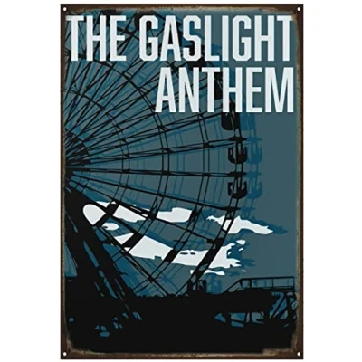 Image of Retro The Gaslight Anthem Metal Sign Vintage Tin Poster Wall Art Decor 8x12 Inches