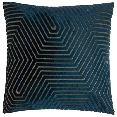 Image of Paoletti Evoke Cushion Cover,Navy,45 x 45cm