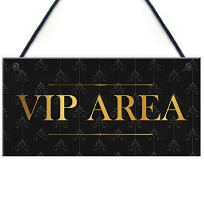 Image of RED OCEAN Vintage Style VIP AREA Sign For Bar Pub Club Man Cave Home Decor